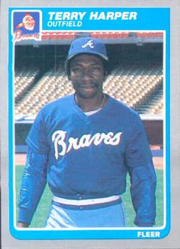 #327 Terry Harper - Atlanta Braves - 1985 Fleer Baseball