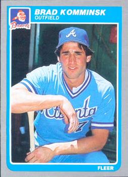 #331 Brad Komminsk - Atlanta Braves - 1985 Fleer Baseball