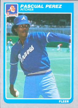 #337 Pascual Perez - Atlanta Braves - 1985 Fleer Baseball