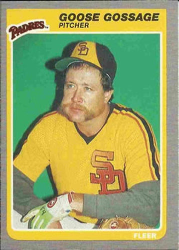 #33 Rich Gossage - San Diego Padres - 1985 Fleer Baseball