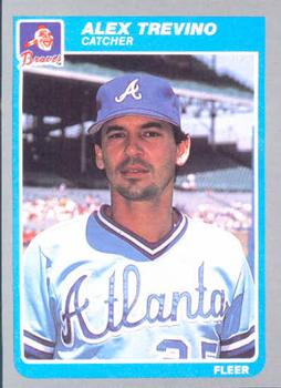 #341 Alex Trevino - Atlanta Braves - 1985 Fleer Baseball