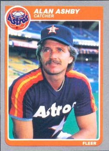#343 Alan Ashby - Houston Astros - 1985 Fleer Baseball