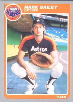 #344 Mark Bailey - Houston Astros - 1985 Fleer Baseball