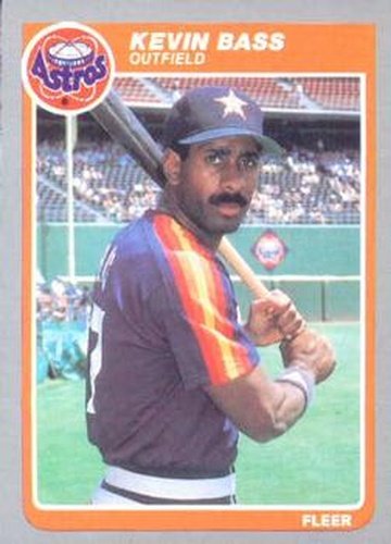 #345 Kevin Bass - Houston Astros - 1985 Fleer Baseball