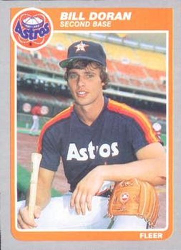 #350 Bill Doran - Houston Astros - 1985 Fleer Baseball