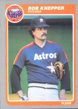 #352 Bob Knepper - Houston Astros - 1985 Fleer Baseball