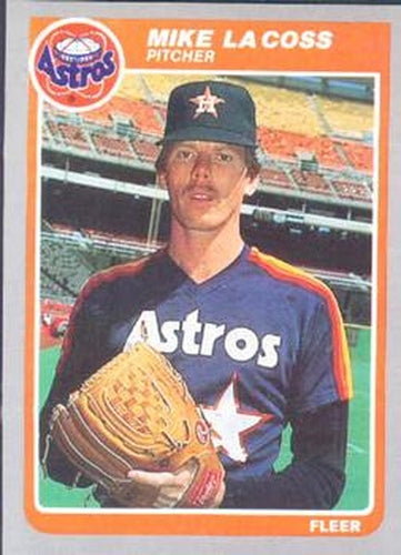 #353 Mike LaCoss - Houston Astros - 1985 Fleer Baseball