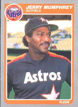 #354 Jerry Mumphrey - Houston Astros - 1985 Fleer Baseball