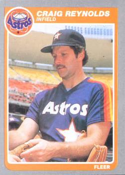 #357 Craig Reynolds - Houston Astros - 1985 Fleer Baseball