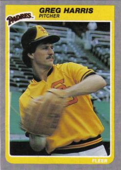 #35 Greg Harris - San Diego Padres - 1985 Fleer Baseball