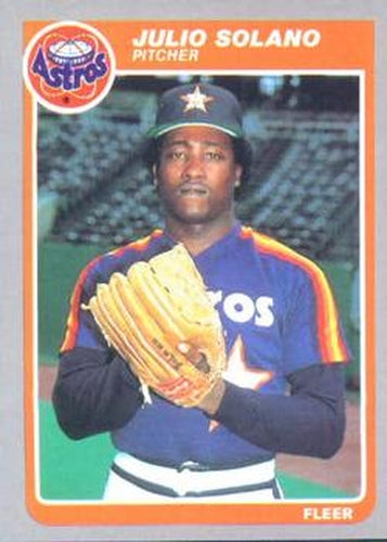 #363 Julio Solano - Houston Astros - 1985 Fleer Baseball