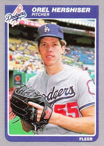 #371 Orel Hershiser - Los Angeles Dodgers - 1985 Fleer Baseball