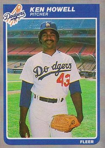 #374 Ken Howell - Los Angeles Dodgers - 1985 Fleer Baseball