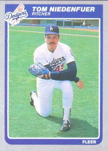 #378 Tom Niedenfuer - Los Angeles Dodgers - 1985 Fleer Baseball