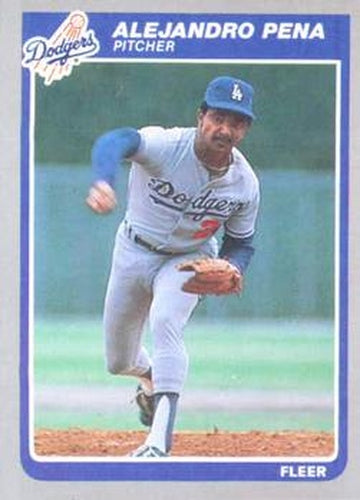 #379 Alejandro Pena - Los Angeles Dodgers - 1985 Fleer Baseball