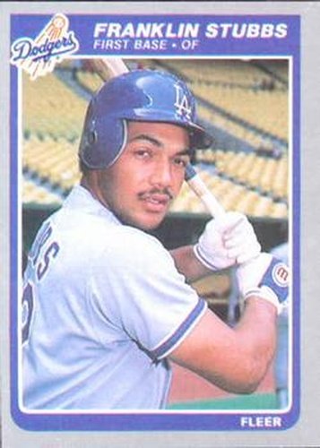 #386 Franklin Stubbs - Los Angeles Dodgers - 1985 Fleer Baseball
