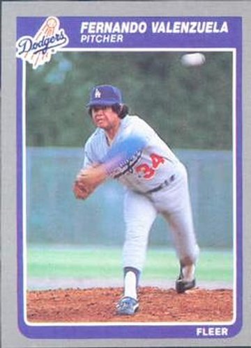 #387 Fernando Valenzuela - Los Angeles Dodgers - 1985 Fleer Baseball