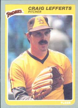 #38 Craig Lefferts - San Diego Padres - 1985 Fleer Baseball