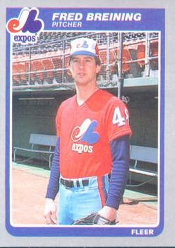 #392 Fred Breining - Montreal Expos - 1985 Fleer Baseball