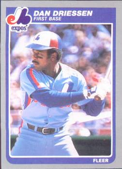 #396 Dan Driessen - Montreal Expos - 1985 Fleer Baseball