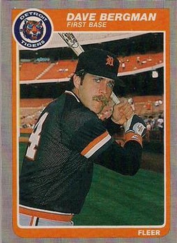 #3 Dave Bergman - Detroit Tigers - 1985 Fleer Baseball