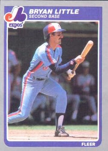 #402 Bryan Little - Montreal Expos - 1985 Fleer Baseball