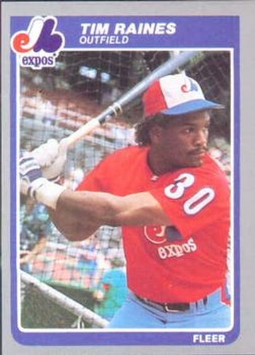 #405 Tim Raines - Montreal Expos - 1985 Fleer Baseball
