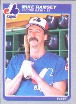 #406 Mike Ramsey - Montreal Expos - 1985 Fleer Baseball