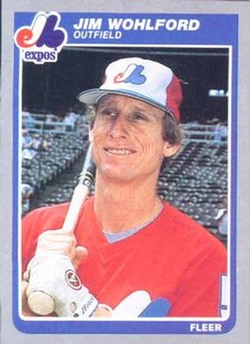 #413 Jim Wohlford - Montreal Expos - 1985 Fleer Baseball