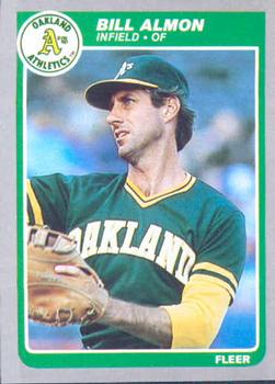 #414 Bill Almon - Oakland Athletics - 1985 Fleer Baseball