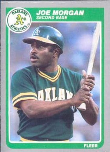 #431 Joe Morgan - Oakland Athletics - 1985 Fleer Baseball