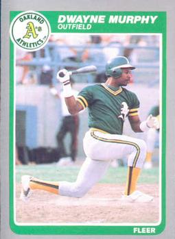 #432 Dwayne Murphy - Oakland Athletics - 1985 Fleer Baseball