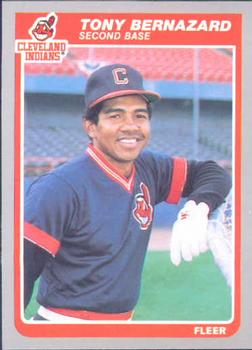 #439 Tony Bernazard - Cleveland Indians - 1985 Fleer Baseball