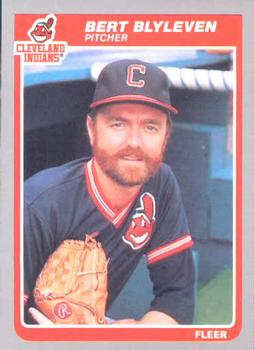 #440 Bert Blyleven - Cleveland Indians - 1985 Fleer Baseball