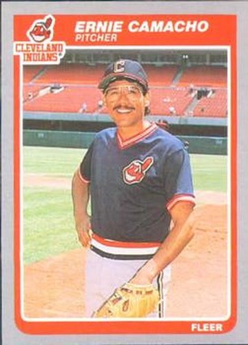 #442 Ernie Camacho - Cleveland Indians - 1985 Fleer Baseball