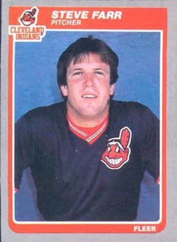 #446 Steve Farr - Cleveland Indians - 1985 Fleer Baseball