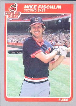 #447 Mike Fischlin - Cleveland Indians - 1985 Fleer Baseball