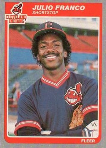 #448 Julio Franco - Cleveland Indians - 1985 Fleer Baseball
