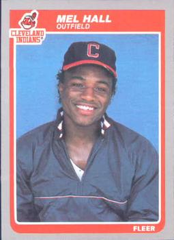 #449 Mel Hall - Cleveland Indians - 1985 Fleer Baseball