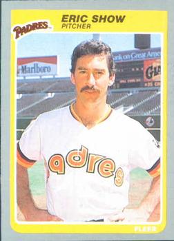 #44 Eric Show - San Diego Padres - 1985 Fleer Baseball