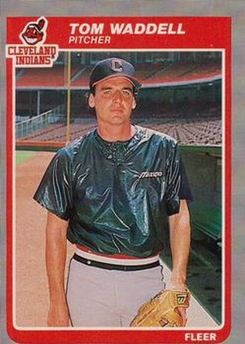#459 Tom Waddell - Cleveland Indians - 1985 Fleer Baseball