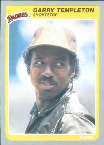 #45 Garry Templeton - San Diego Padres - 1985 Fleer Baseball