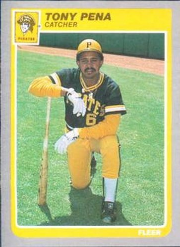 #472 Tony Pena - Pittsburgh Pirates - 1985 Fleer Baseball
