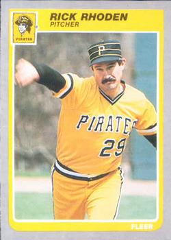 #474 Rick Rhoden - Pittsburgh Pirates - 1985 Fleer Baseball