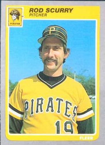 #476 Rod Scurry - Pittsburgh Pirates - 1985 Fleer Baseball
