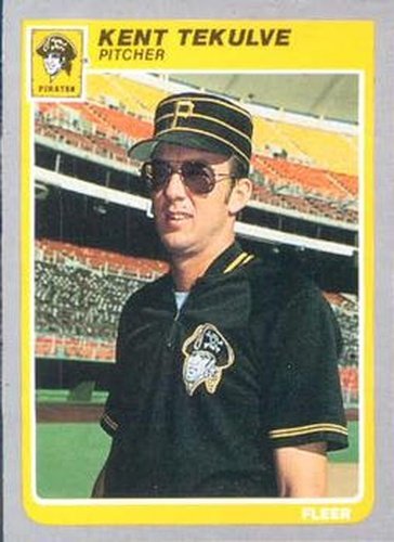 #477 Kent Tekulve - Pittsburgh Pirates - 1985 Fleer Baseball