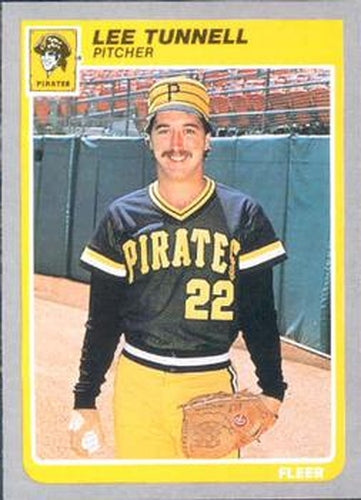 #480 Lee Tunnell - Pittsburgh Pirates - 1985 Fleer Baseball