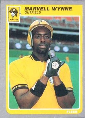 #481 Marvell Wynne - Pittsburgh Pirates - 1985 Fleer Baseball