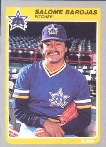 #482 Salome Barojas - Seattle Mariners - 1985 Fleer Baseball