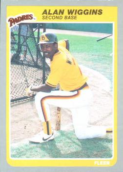 #48 Alan Wiggins - San Diego Padres - 1985 Fleer Baseball